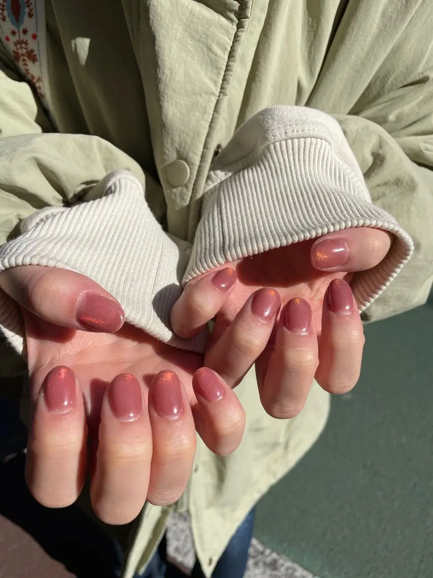 ハンドネイルワンカラー💅（2色まで）Ｗケア付💧マグネット🙆‍♀️メンズ◎長さだし◎の写真