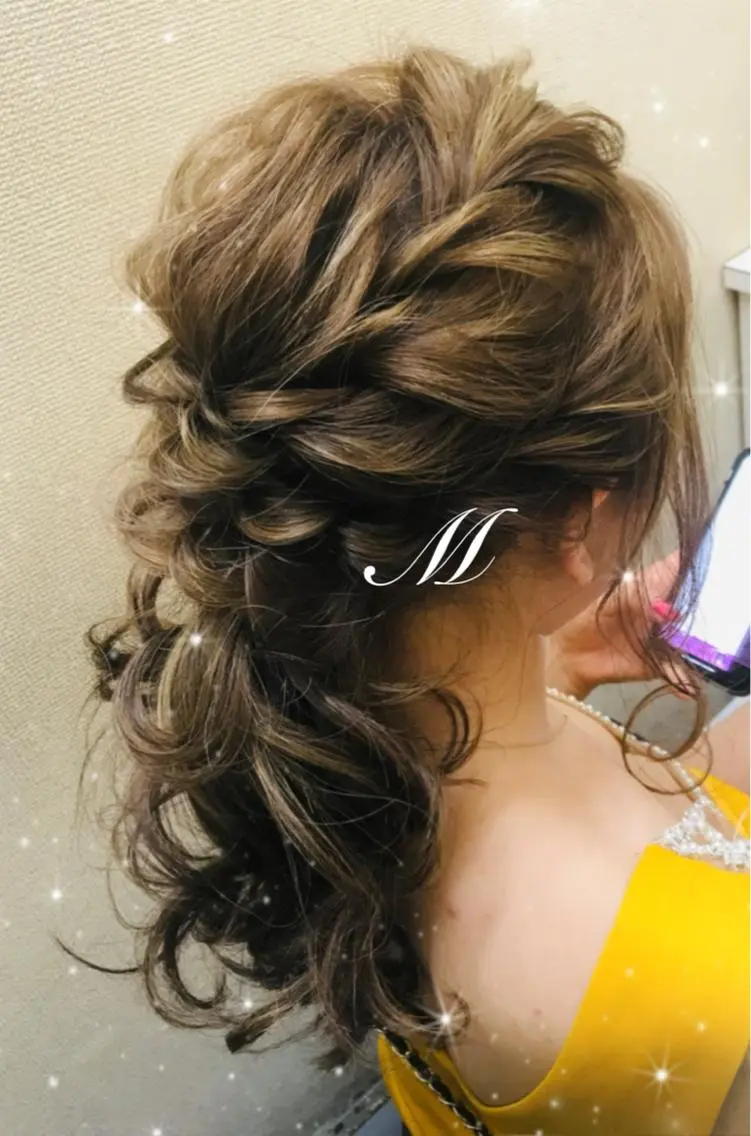 洋装ヘアセットの写真