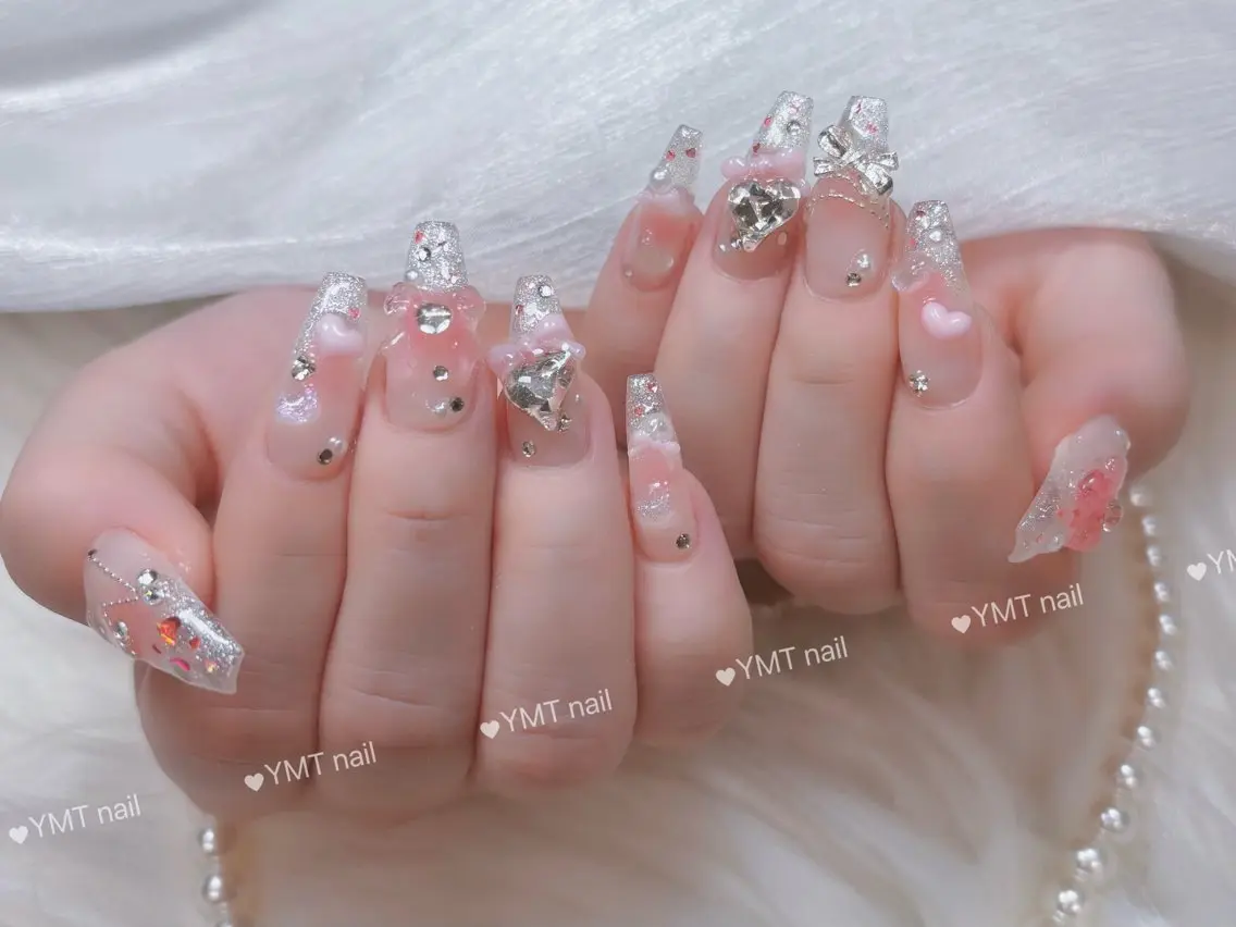 ネイル 長さ出し フットネイル ジェルネイル 韓国ネイル マグネットネイル ハンドネイル YMT. NailStudioのネイルデザイン