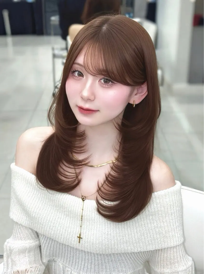 🎓学生限定🎀韓国風カット+透明感カラー🇰🇷✨15300→7000円💗の写真