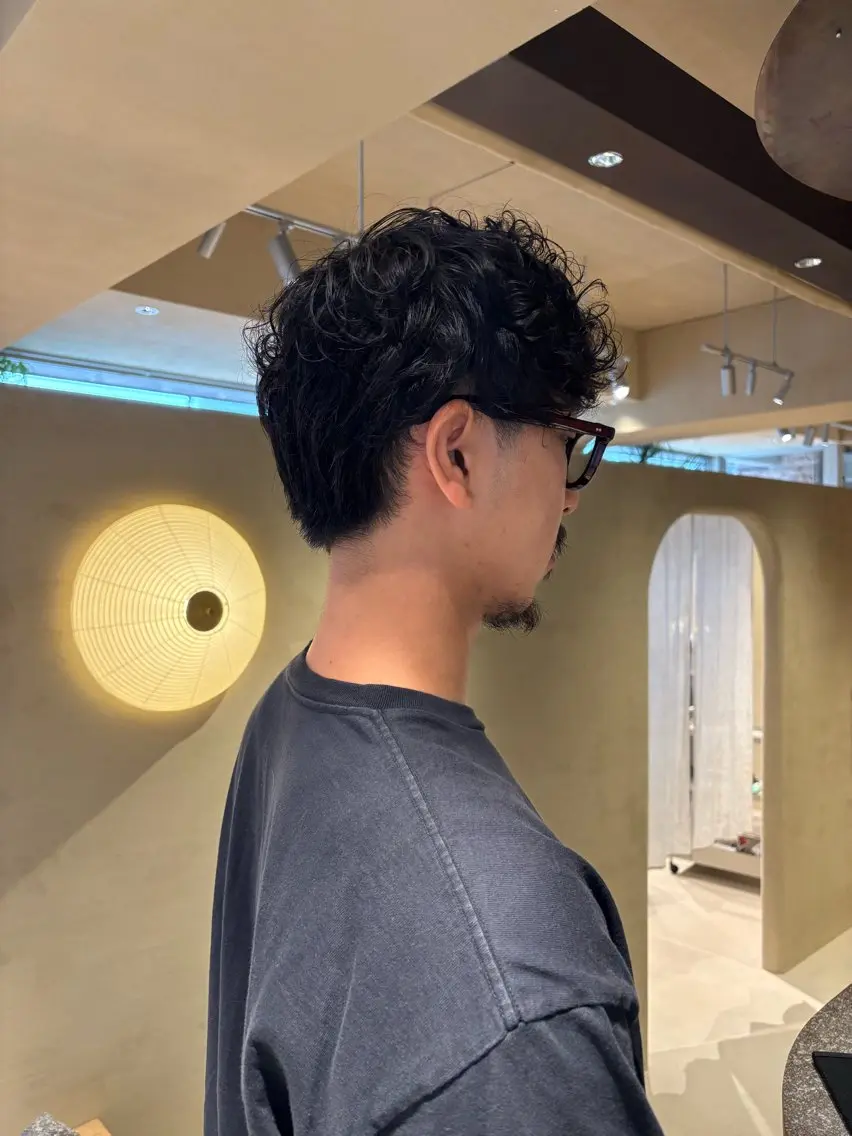 パーマ メンズ カット パーマ 中目黒 akaneのヘアスタイル