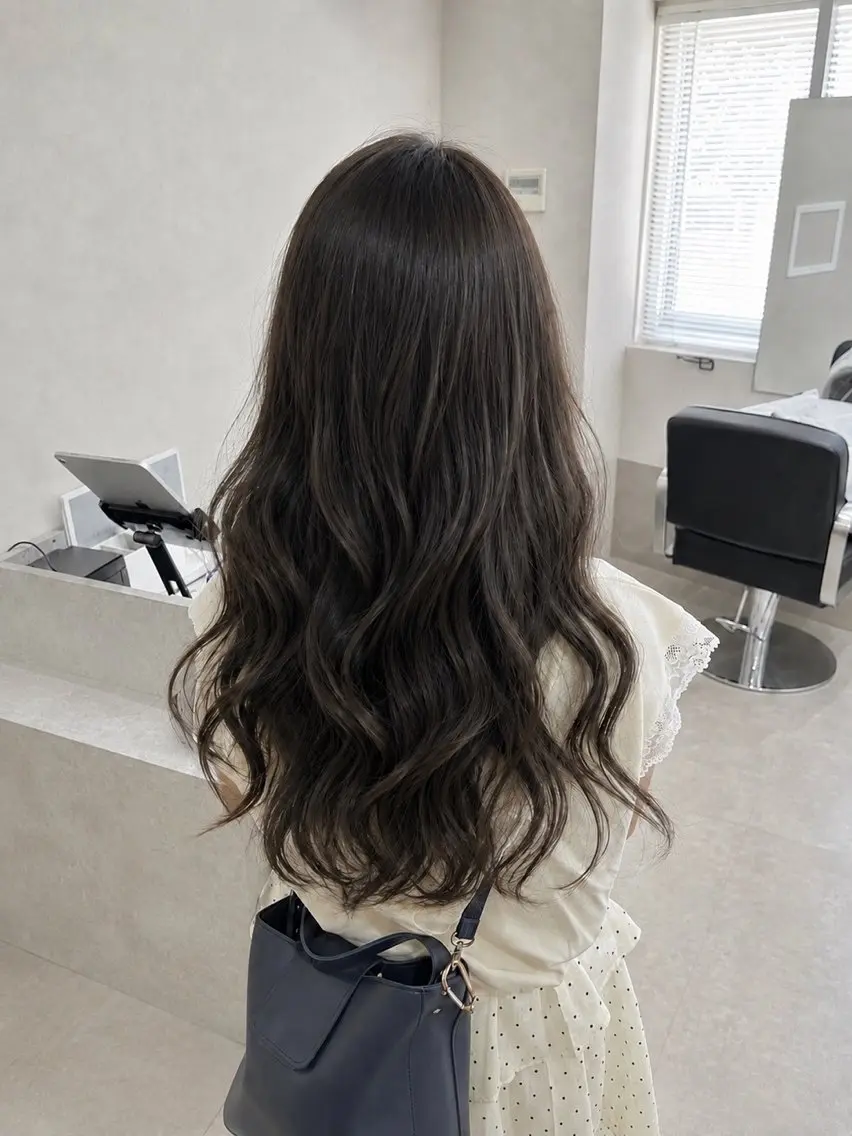 ロング カラー カット ヘアカラー トリートメント 新宿美容室 ダブルカラーのヘアスタイル
