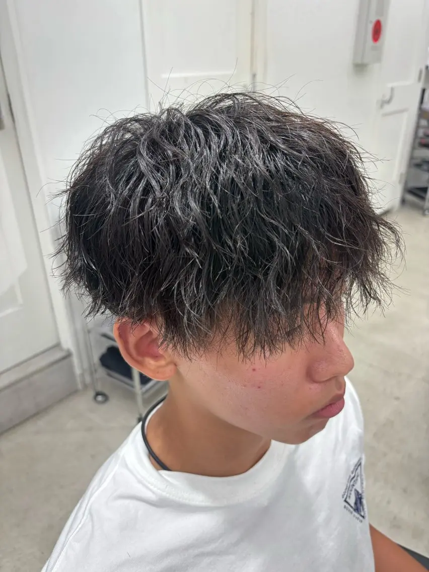 ショート パーマ メンズ カット パーマ 名古屋メンズパーマ /松井生のヘアスタイル