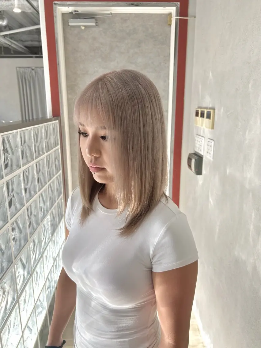 ミディアム hirano harukaのヘアスタイル