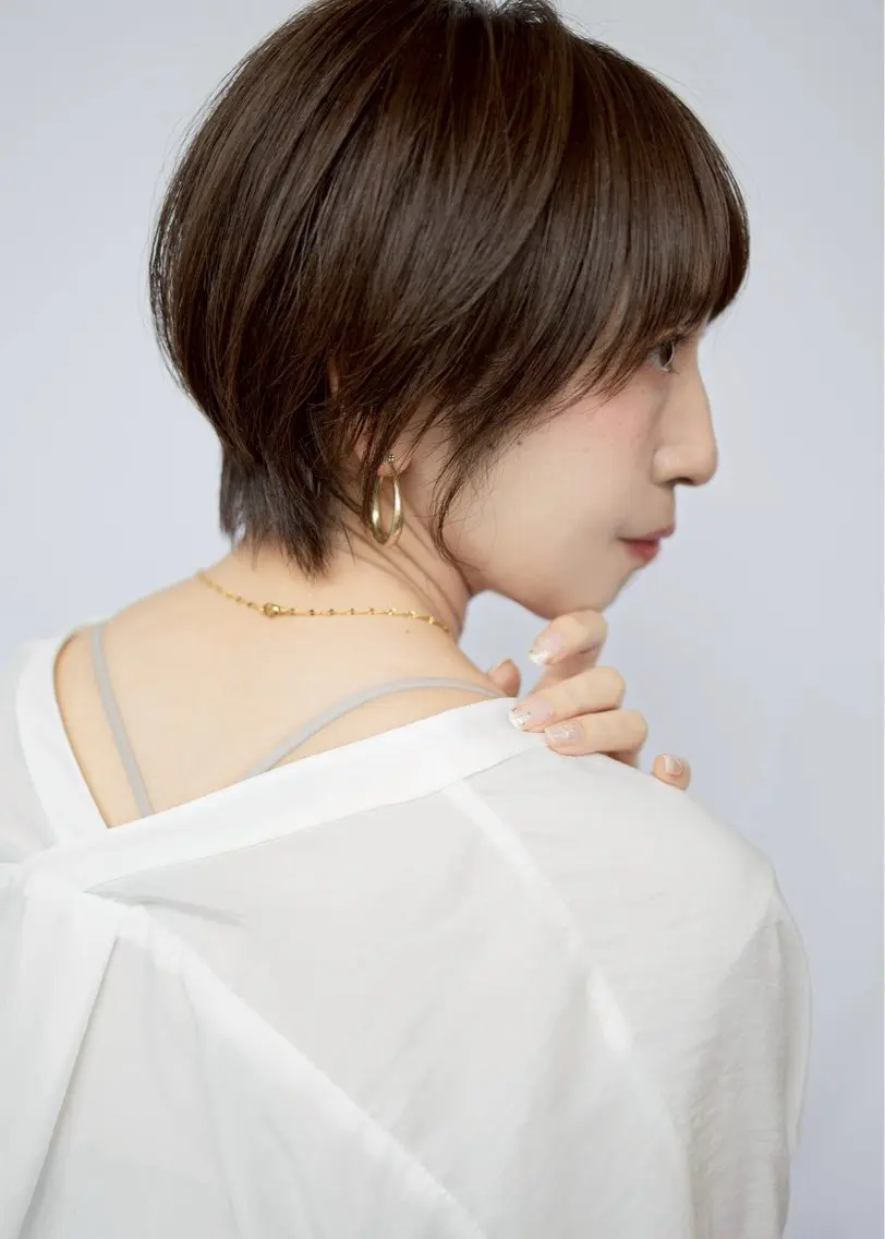 ショート くびれヘア ショートヘア 🫧レイヤー/透明感 カラー/Ryukaのヘアスタイル