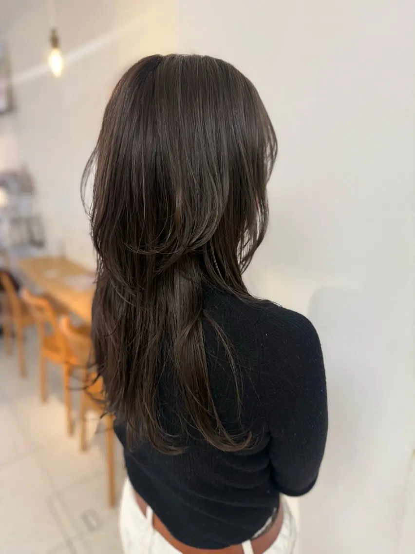 ロング カラー カット ✨オール年代🆗 🤍ウチダアユコのヘアスタイル