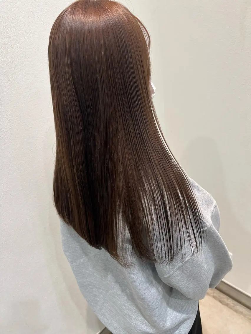 縮毛矯正+高級トリートメント(カット込み)の写真