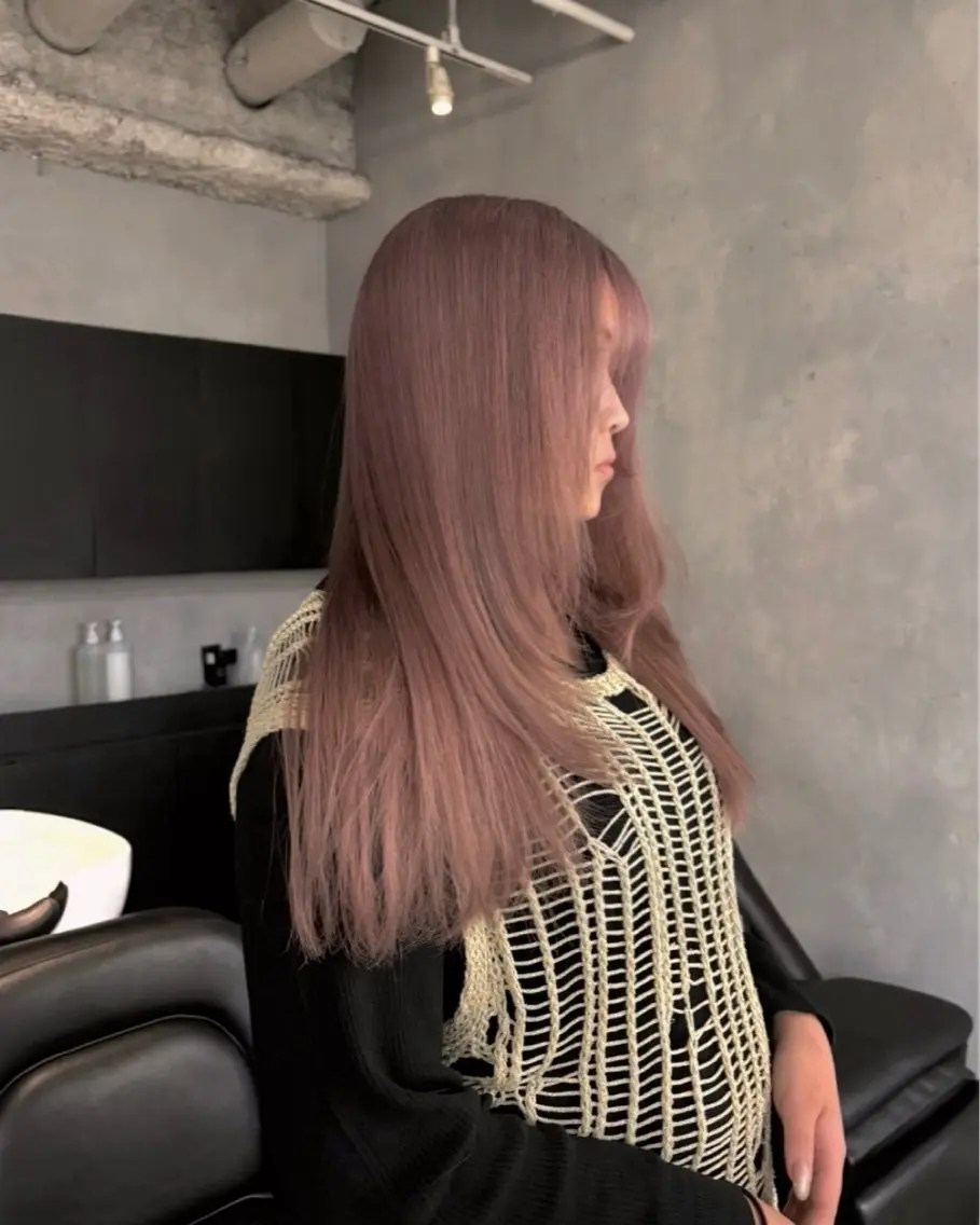 ロング カラー 柔らかbeige モトキのヘアスタイル