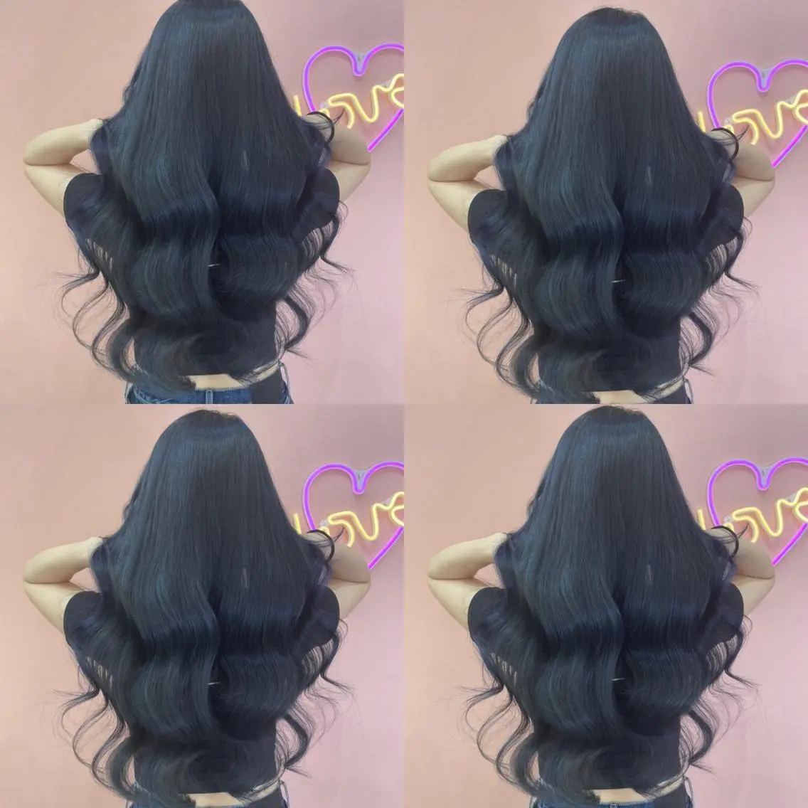 ロング カラー アディクシーカラー ネイビーカラー 🌷MAYU 🌷のヘアスタイル