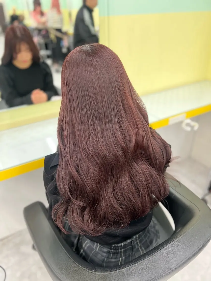 カラー ヘアカラー 暖色✖️韓国ヘア 🥀SAHO🥀のヘアスタイル