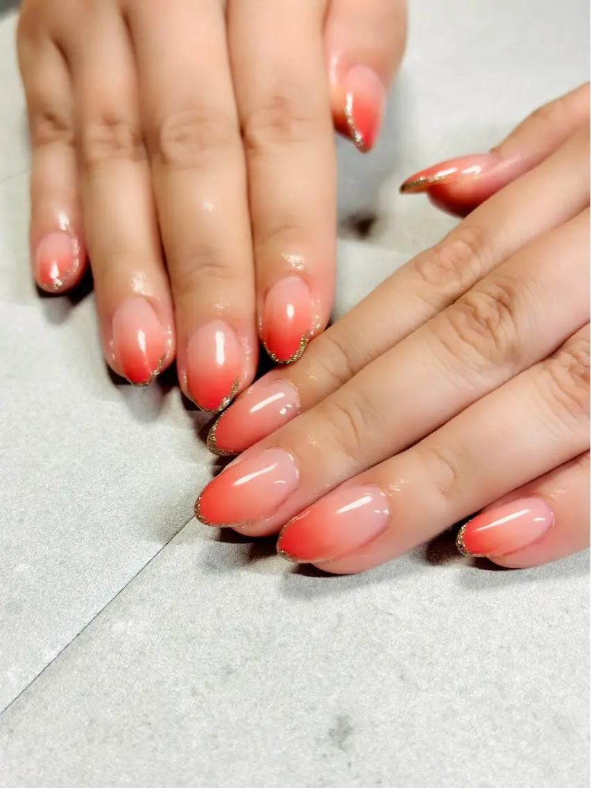ネイル フレンチネイル ラメ(グリッター) ハンドネイル no-birisu nailのネイルデザイン