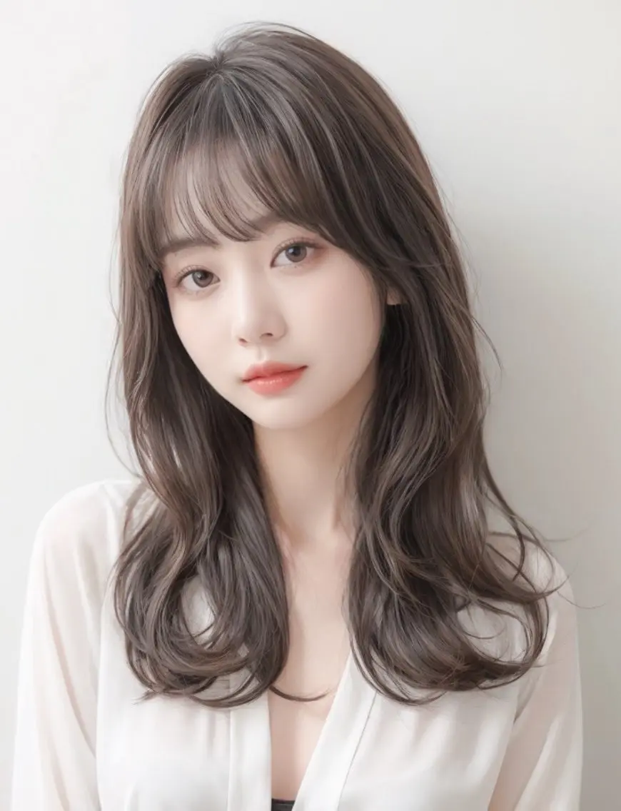 ✨韓国風✨-5歳小顔カット、レイヤーカットの写真
