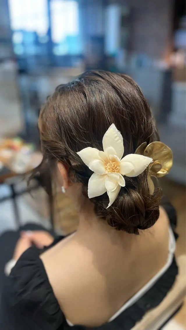 🤍ヘアセット🤍フルアップ🎀【事前にご希望のヘアスタイルお送りください】の写真