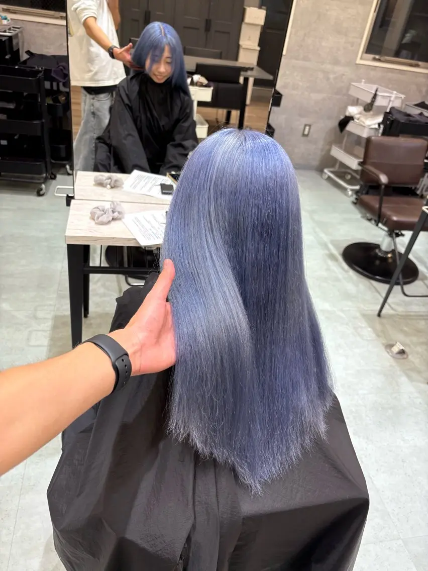 ロング ヘアカラー トリートメント ケアブリーチ🌟 ♢WATARU♢のヘアスタイル