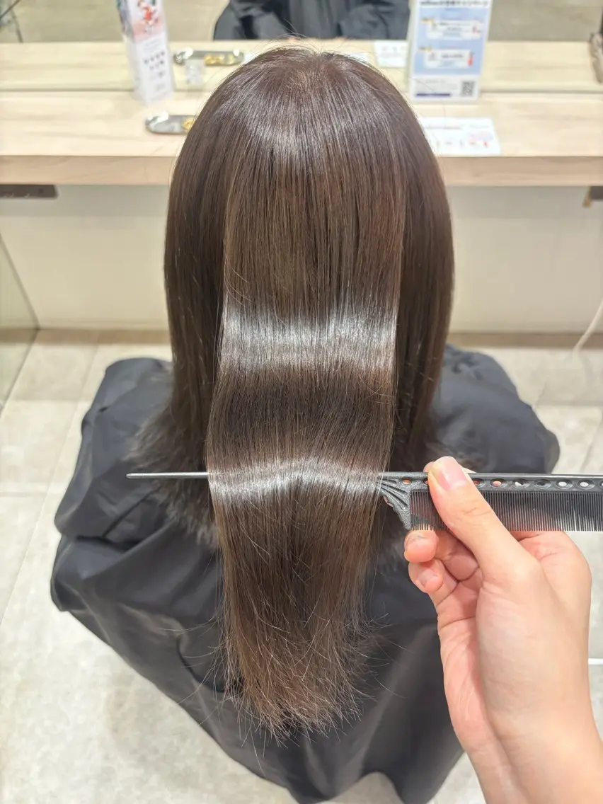 ミディアム カラー ヘアカラー 🍒透明感×艶カラー 🍒こなんのヘアスタイル