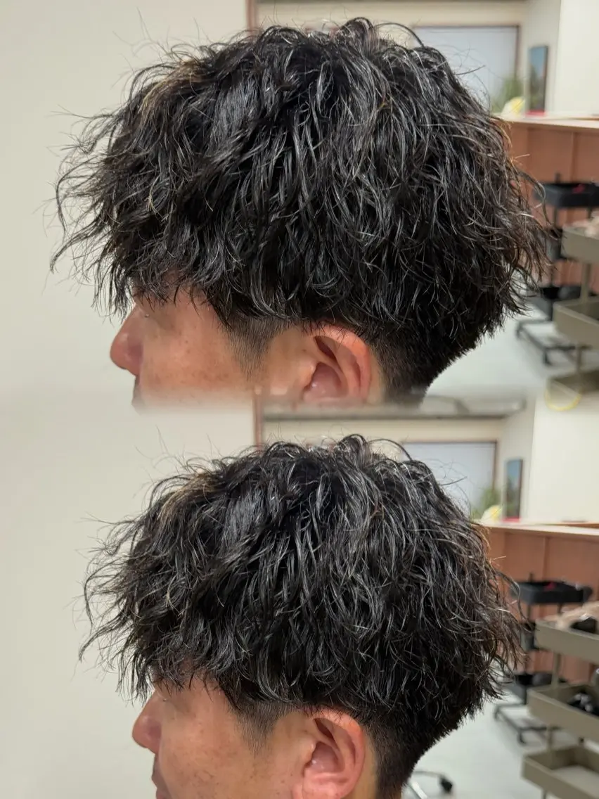 メンズ パーマ 縮毛矯正モデル募集中 SORAのヘアスタイル