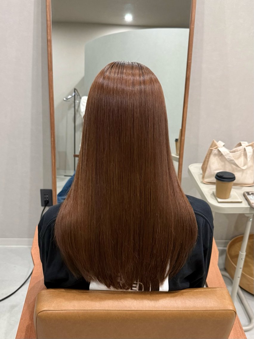 ロング カラー パーマ カット 縮毛矯正 トリートメント 中村 研介のヘアスタイル