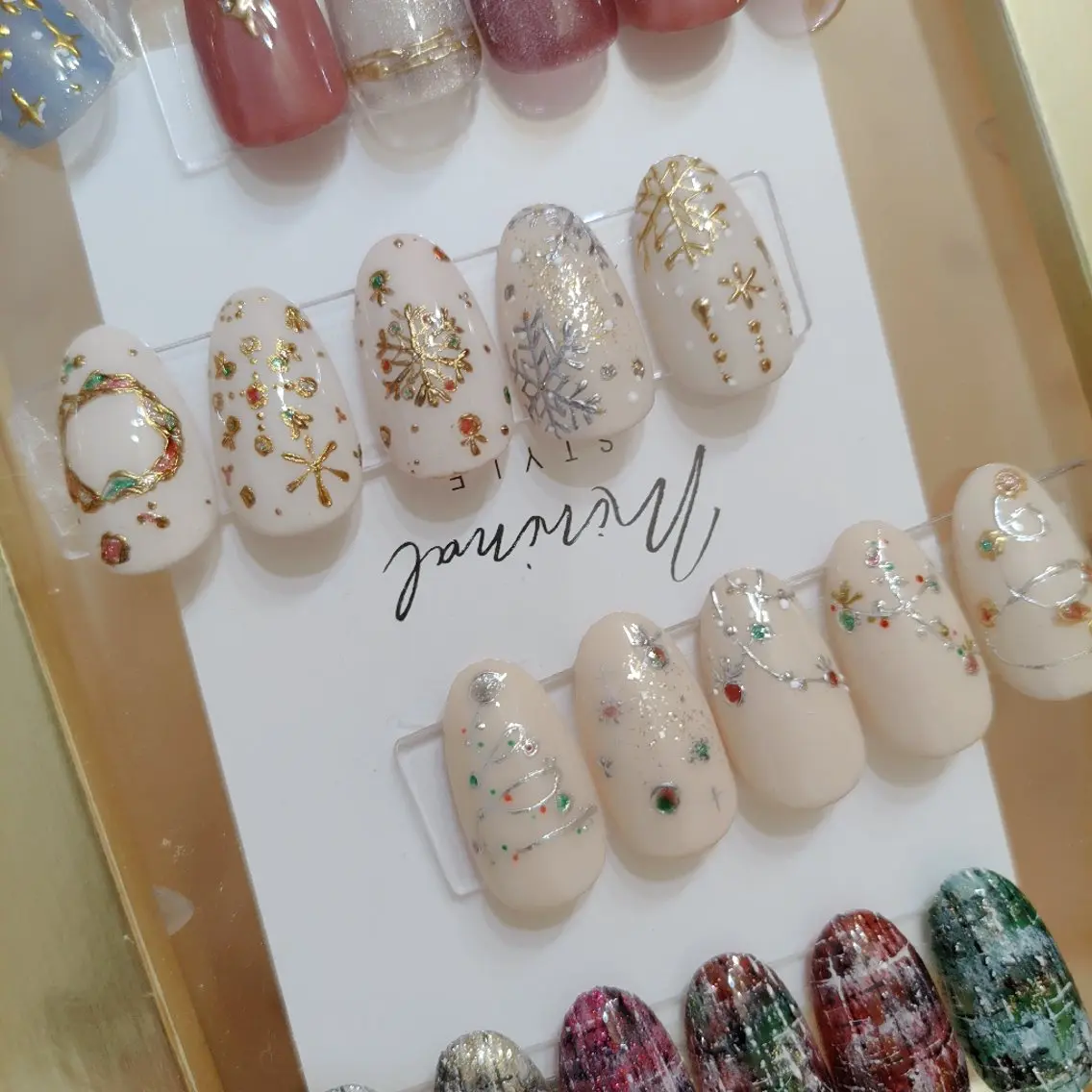 ネイル 冬ネイル クリスマス nails muu まゆのネイルデザイン