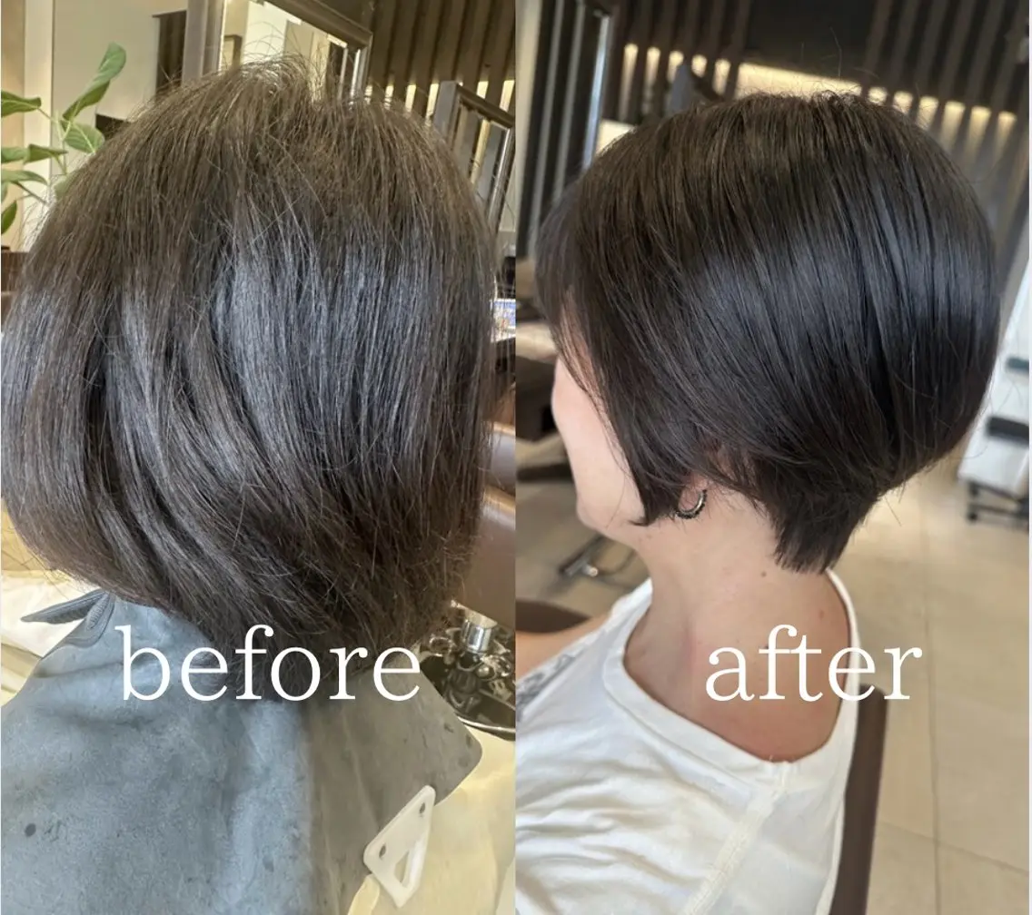 ショート ショートボブ ボブ ショートヘア カット 山本 麟太郎のヘアスタイル