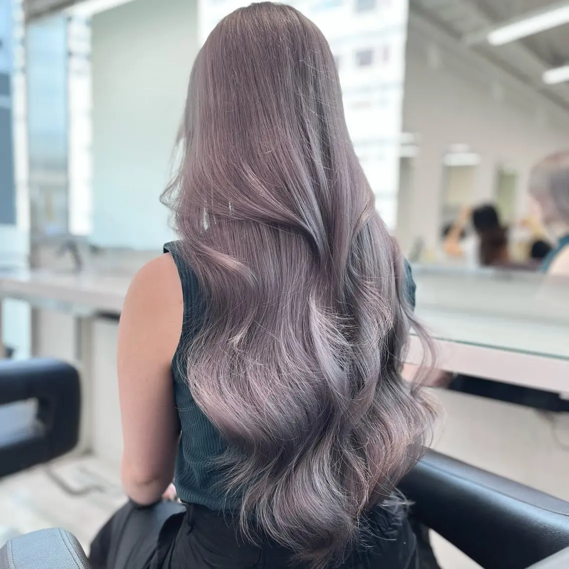 ロング カラー パーマ ヘアアレンジ メンズ ヘアカラー ♡ 𝐑𝐈𝐎♡のヘアスタイル