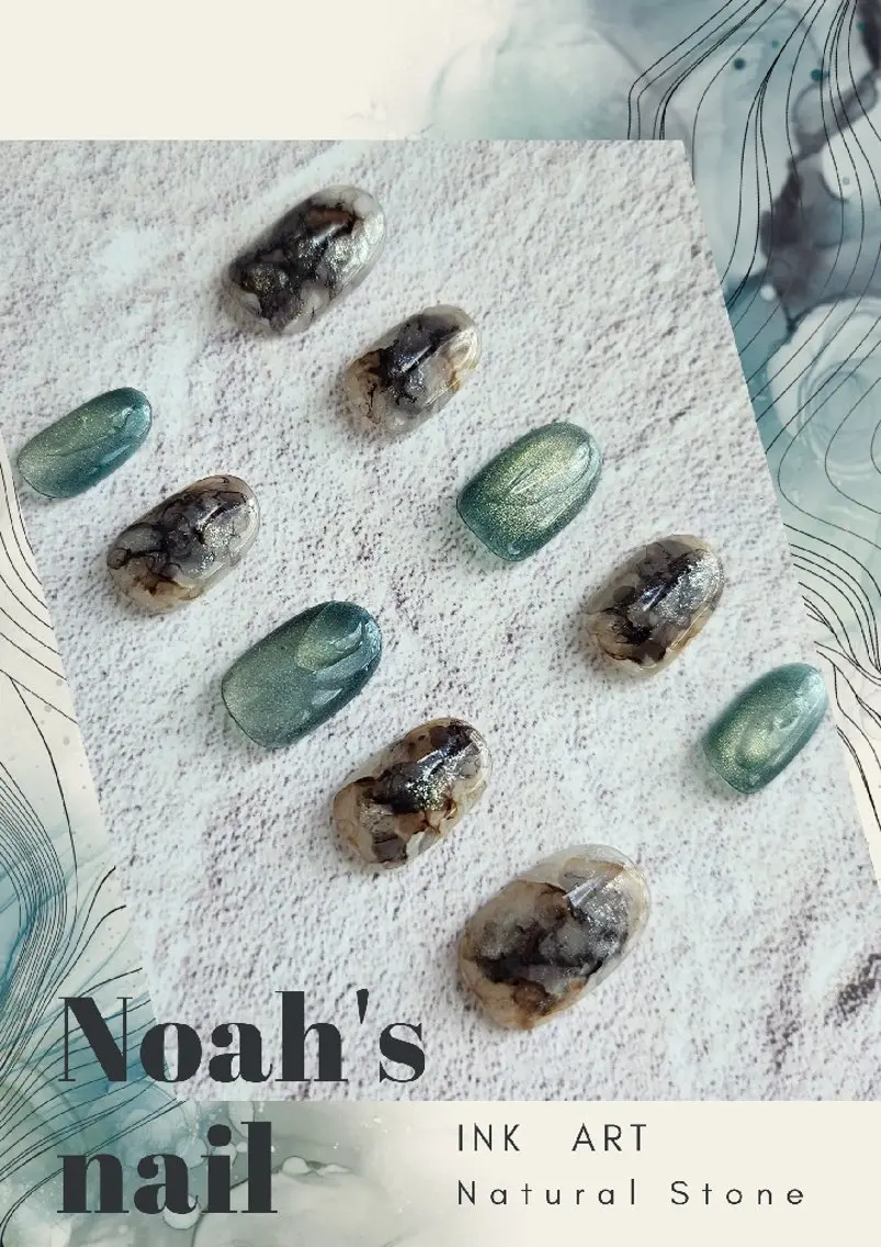 ネイル マグネットネイル ニュアンスネイル ネイルチップ ハンドネイル Noah'snail   のネイルデザイン