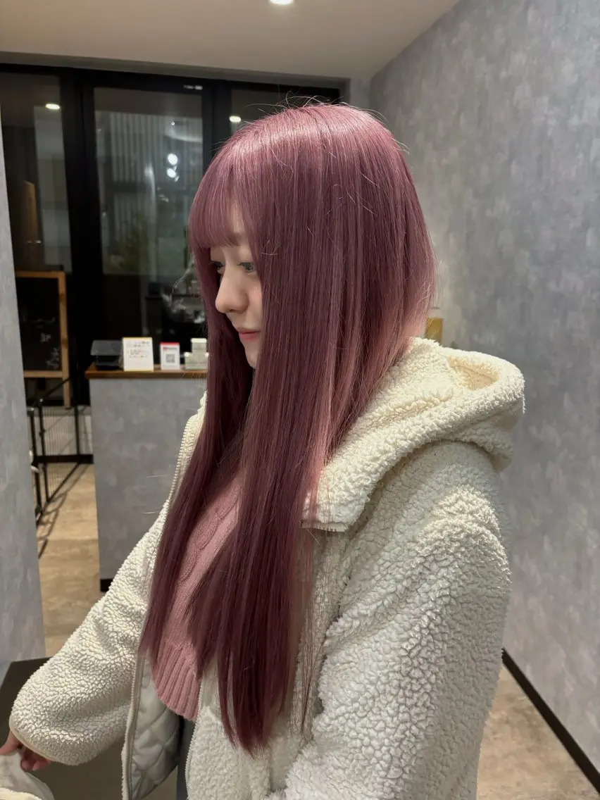 ロング カラー カット ヘアカラー トリートメント 🌐NATSUMI 🌐【寒色カラー】のヘアスタイル