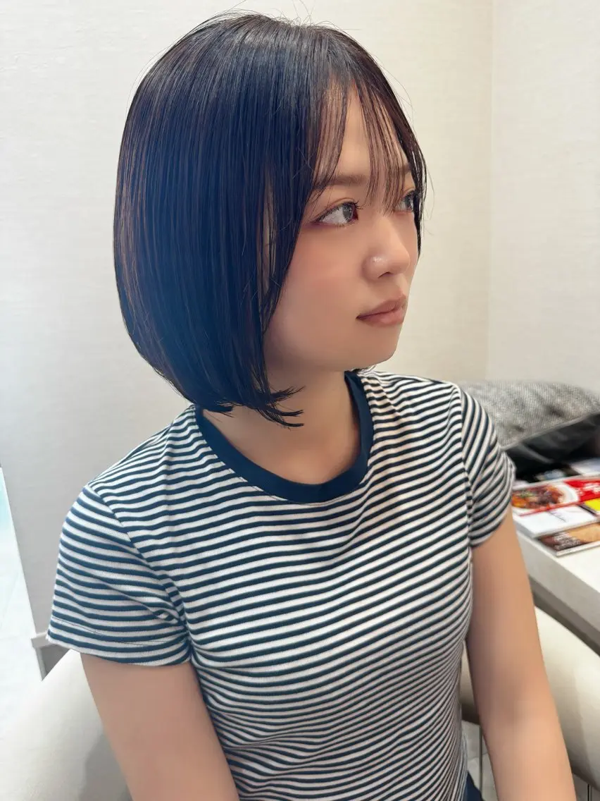 ミディアム カラー タンバルモリ 伴藤 寿男のヘアスタイル