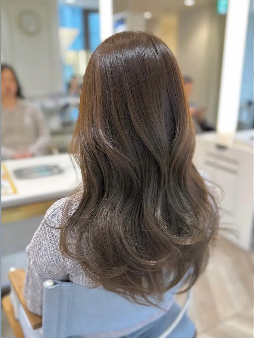 ロング 韓国ヘア 🇰🇷 RUKA 🩵🤍のヘアスタイル