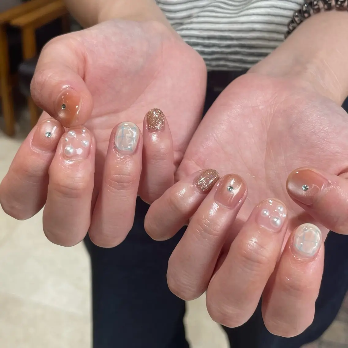 ネイル ハンドネイル Aki ୨୧のネイルデザイン