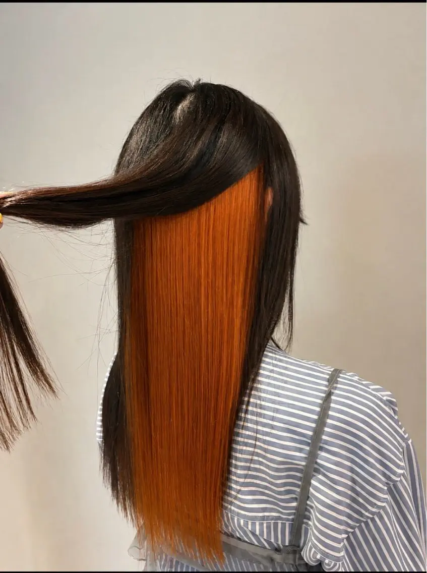 ロング ヘアカラー ハシモト ミオのヘアスタイル
