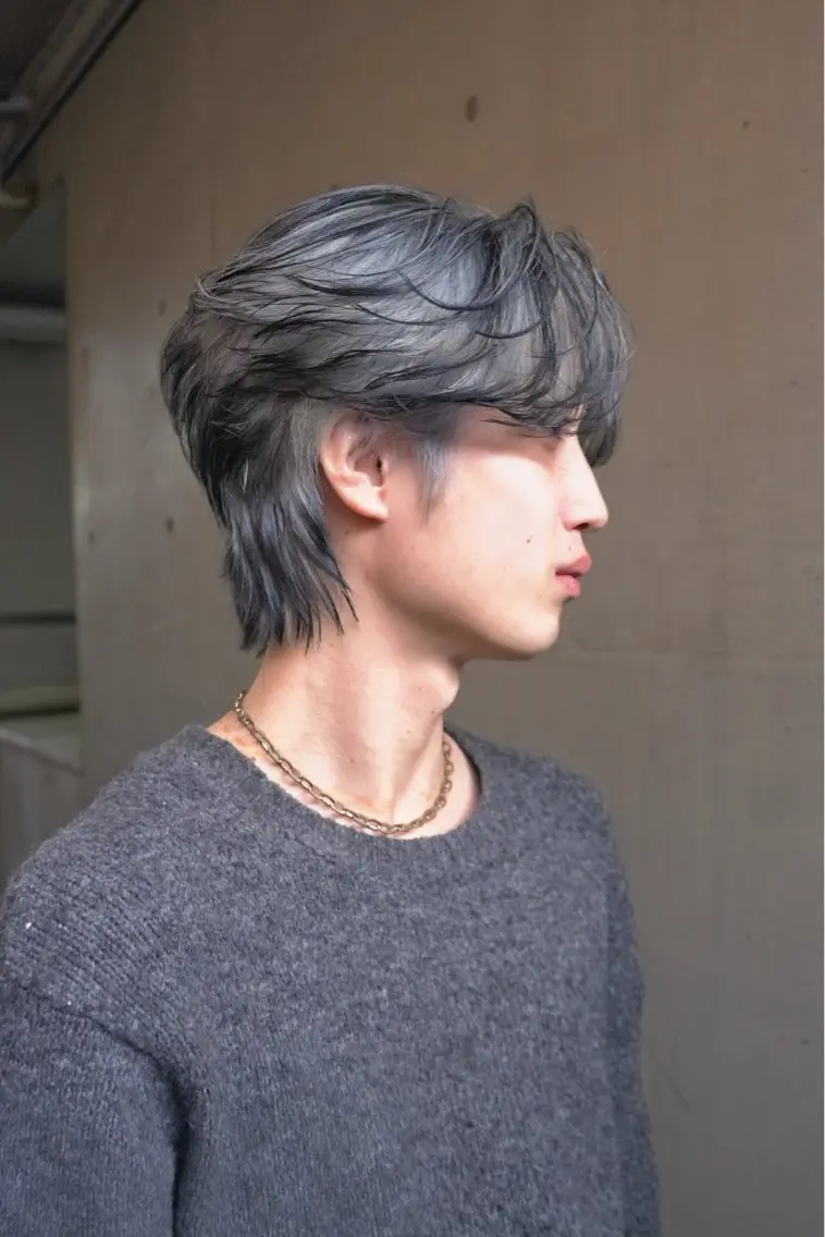 カラー メンズ カット ヘアカラー 湖城 恵吾のヘアスタイル