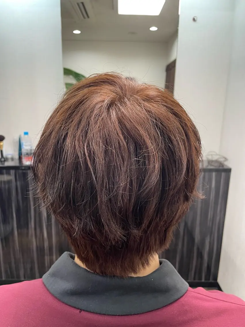 単色ヘアカラー(カット無し)の写真