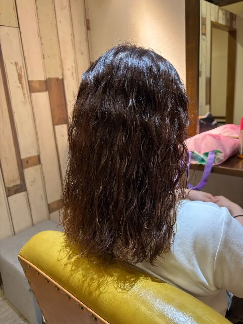 👩‍🦱カット＋水パーマ👩‍🦱の写真