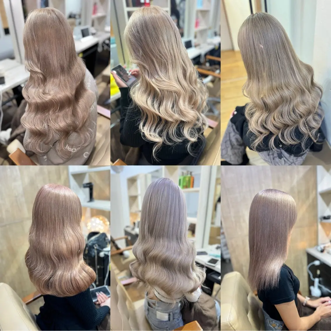 カラー ブリーチ しんどう るなのヘアスタイル