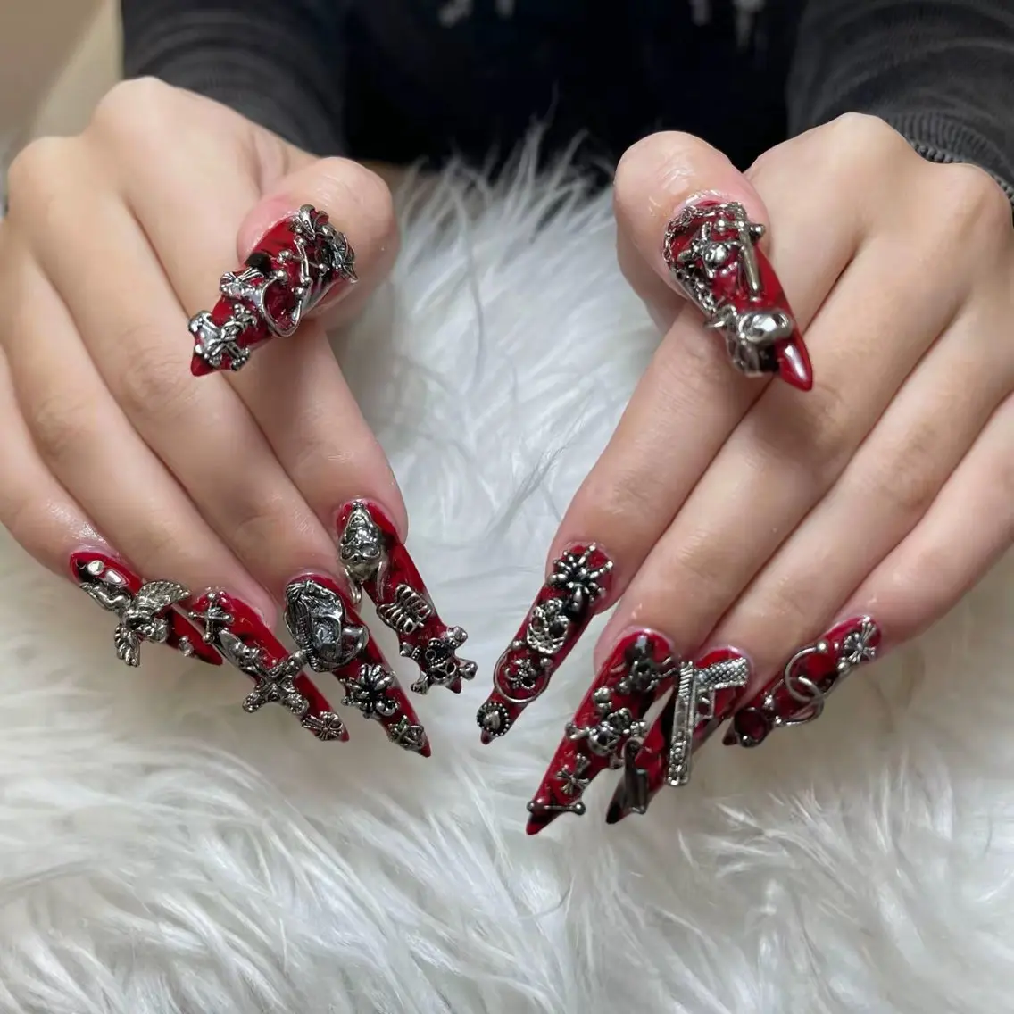 ネイル チークネイル フレンチネイル グラデーション キラキラネイル 韓国ネイル HIKARIHANA NAILのネイルデザイン