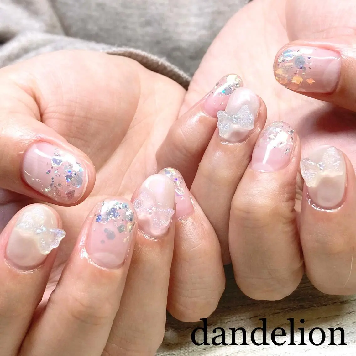 ネイル ハンドネイル ハンドケア dandelion ダンデライオンのネイルデザイン