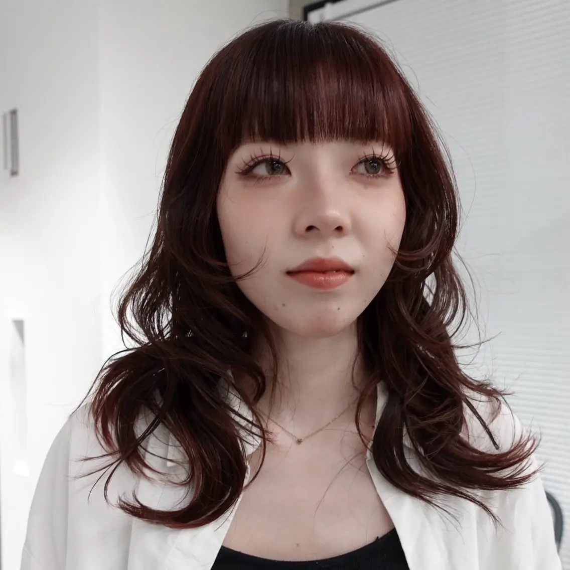 セミロング カラー ヘアアレンジ オレンジ カット ヘアカラー 🌐サトウ リョウ🌐のその他イメージ