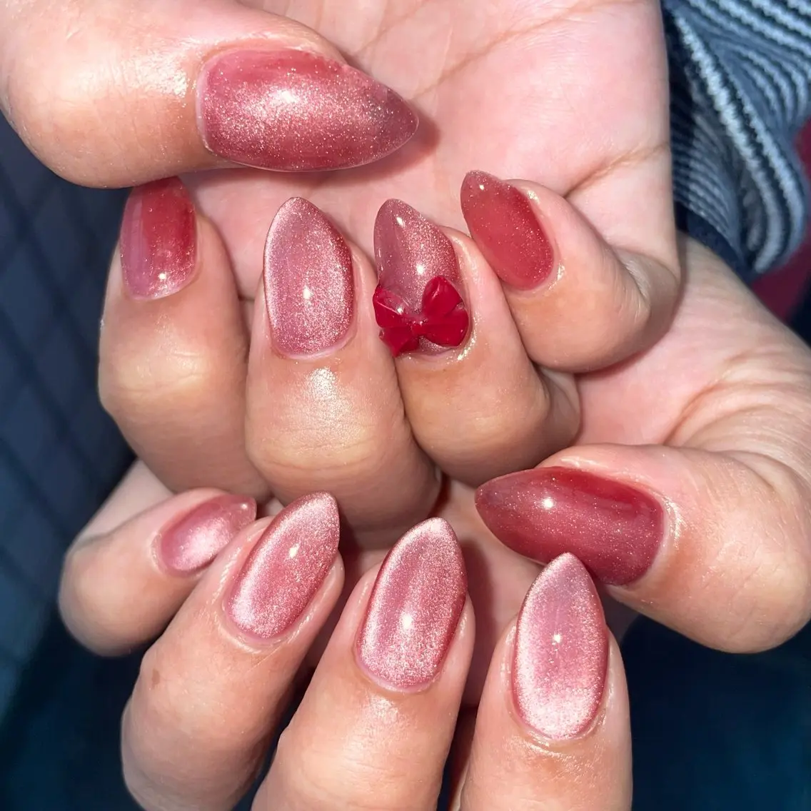 ネイル ジェルネイル マグネットネイル ハンドネイル Nail ヌシん家 AKANEのネイルデザイン