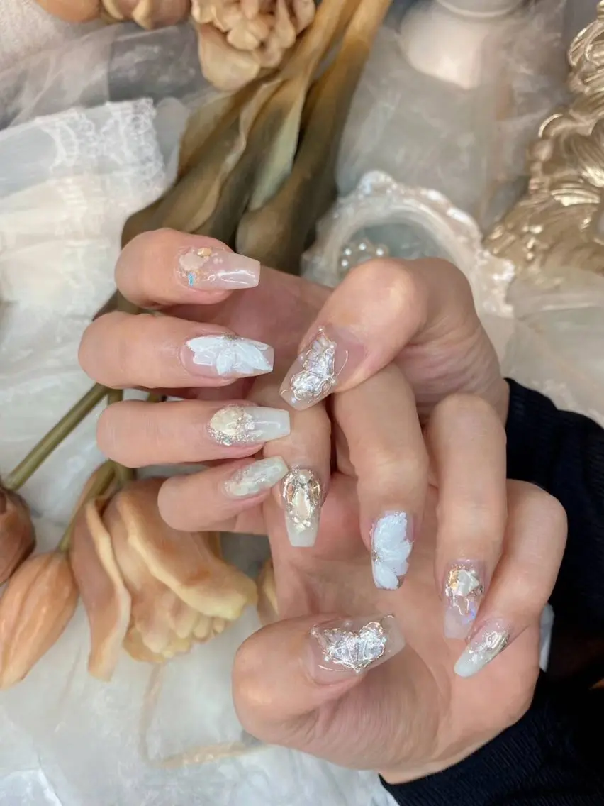 ネイル アートネイル クリアネイル フラワーネイル フットネイル ジェルネイル Babarla Nailのネイルデザイン