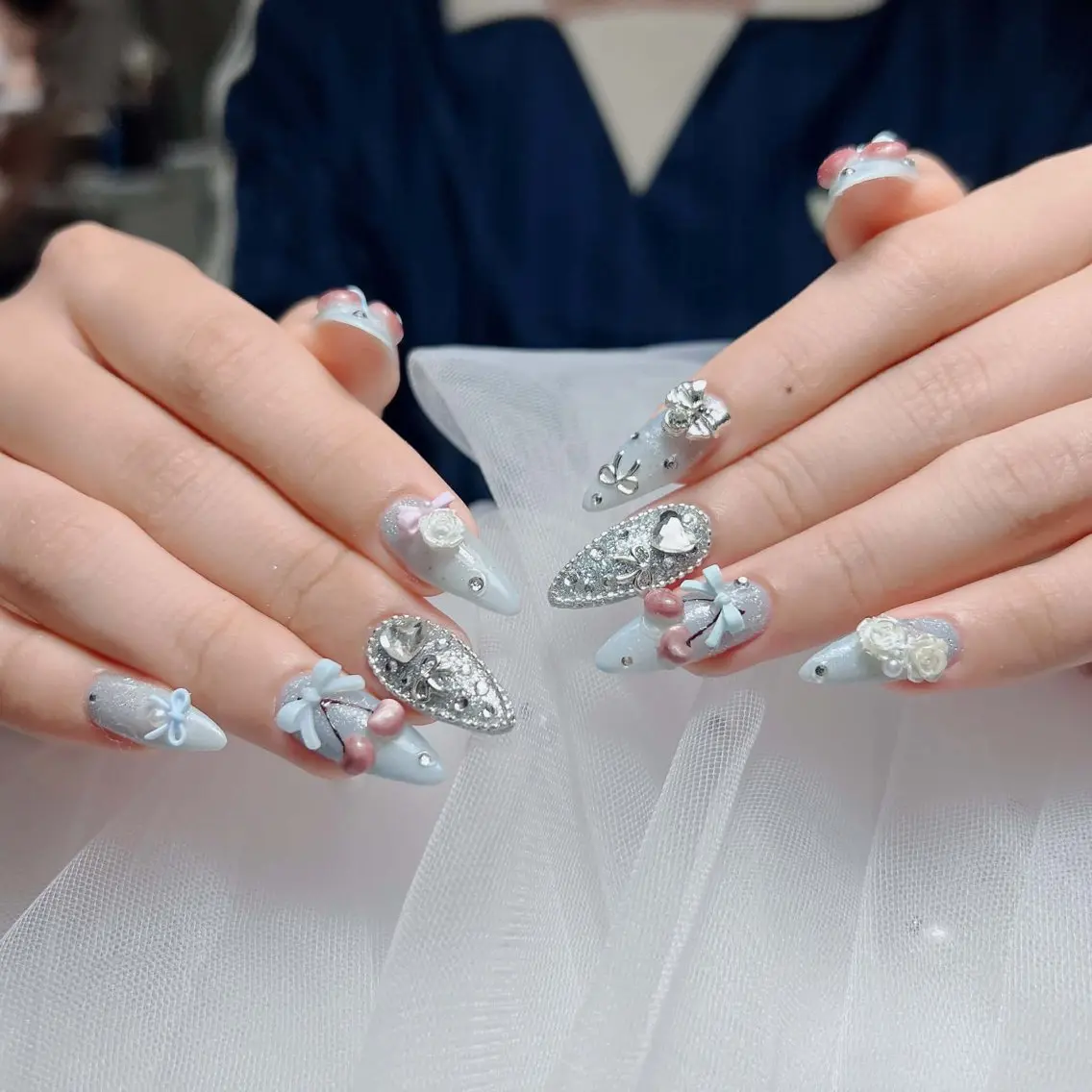 ネイル アートネイル 韓国ネイル 持ち込み ワンホンネイル ハンドネイル Lenie Nail Salonのネイルデザイン
