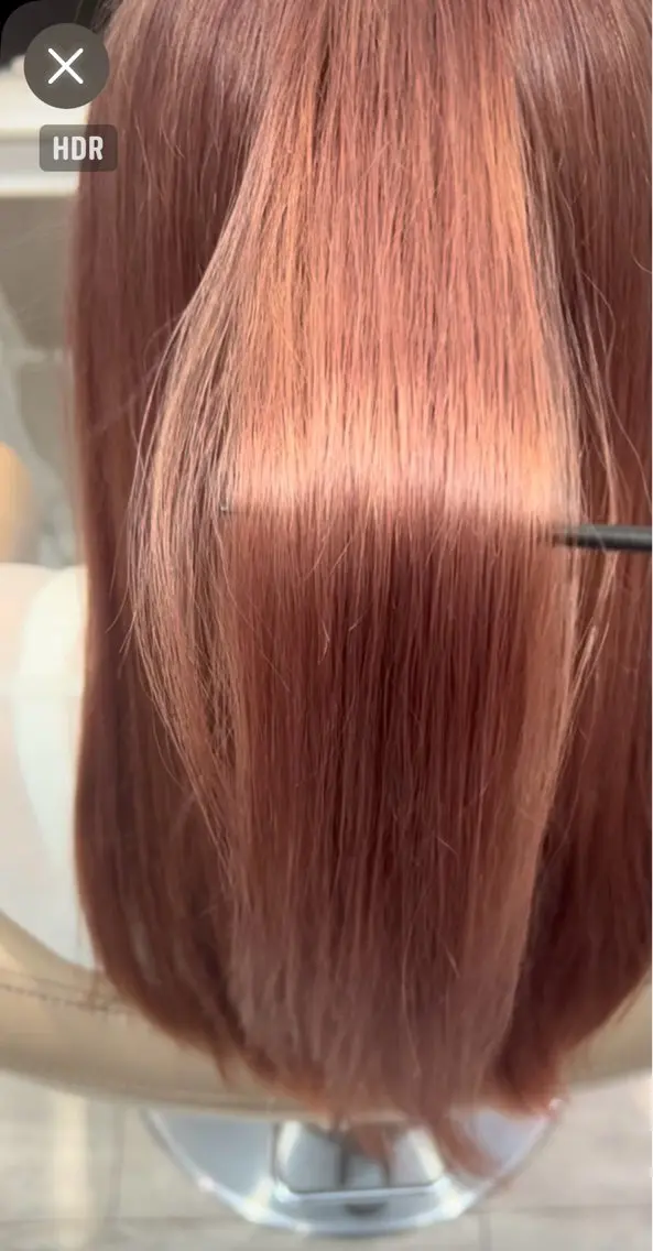カラー ベージュカラー ブリーチ ハイトーンカラー ピンクカラー ピンクベージュ ヘアカラー Akane🤎 ash本八幡のヘアスタイル