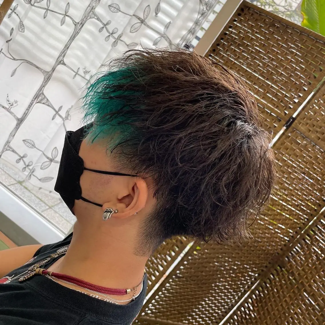 ミディアム パーマ メンズ ミディアムパーマ フェードカット マッシュ メンズパーマ メンズツイストパーマ カット パーマ ヘアセット 堤太志 メンズパーマ特化のヘアスタイル