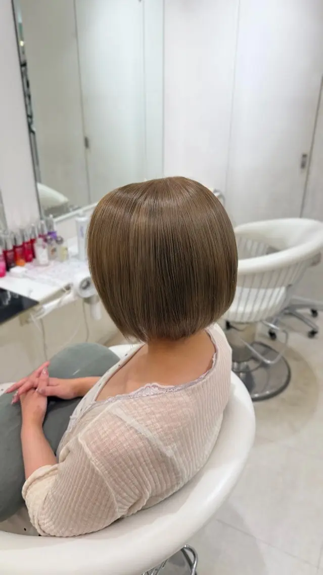 ミディアム カラー ヘアカラー Parve Mix 森 美遥🩶のヘアスタイル