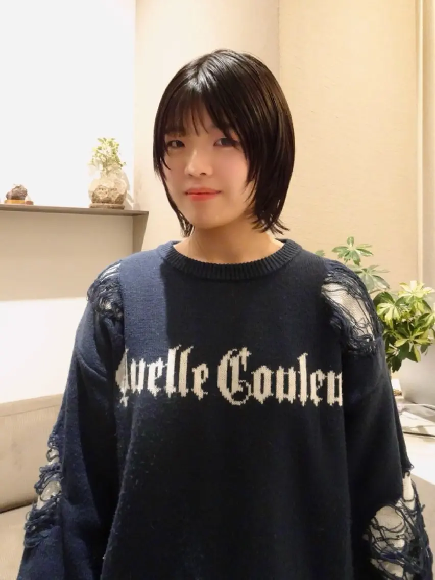 ショート ボブレイヤー ボブ レイヤーカット ニュアンスヘア🪡 nenekaのヘアスタイル