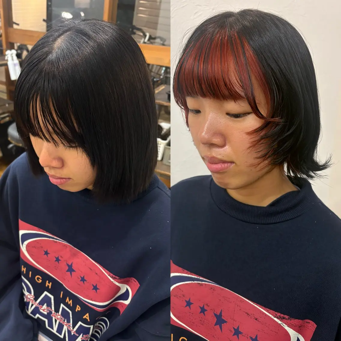 ショート カラー ミストバング ブリーチ デザインカラー  フェイスフレーミング ヘアカラー 大阪デザインカラー/ ショートカットのヘアスタイル