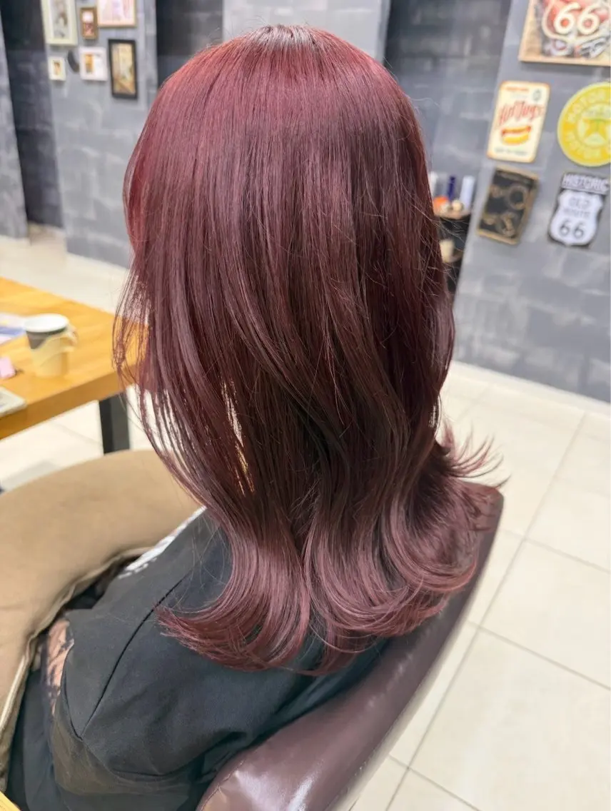 セミロング カラー トリートメント ヘアカラー 平野 凛のヘアスタイル