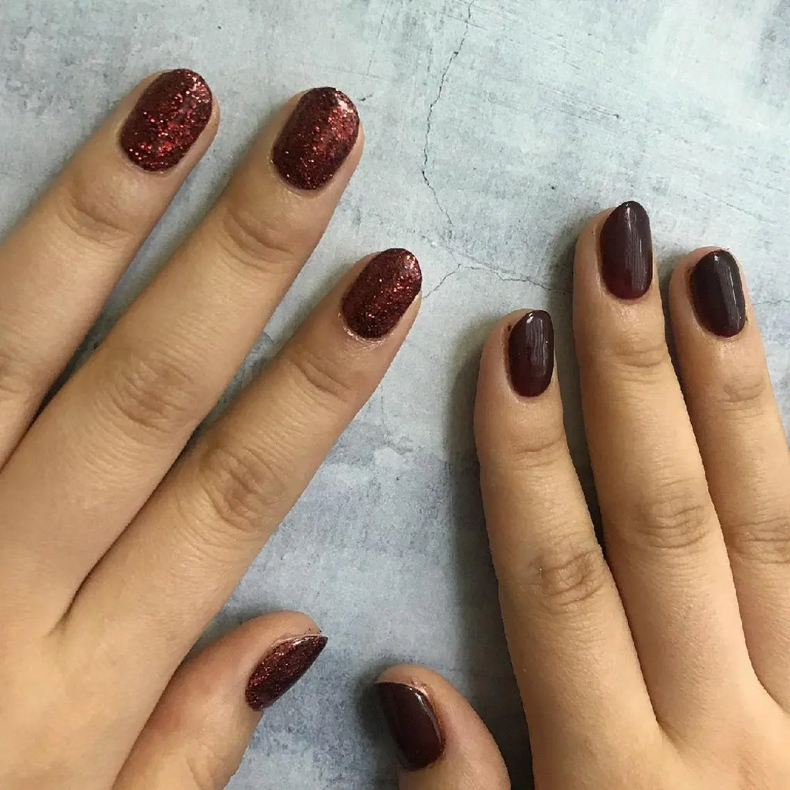 ネイル ラメ(グリッター) パープル lylynail YUUKAのネイルデザイン