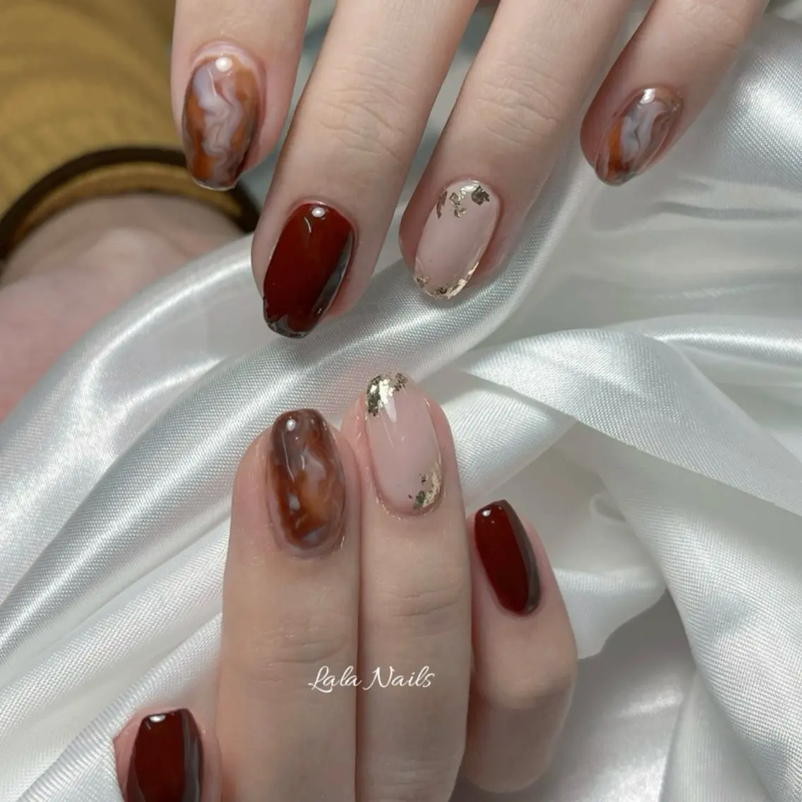 ネイル アートネイル チークネイル フレンチネイル グラデーション ハート ハンドネイル Akina Nail 亀戸のネイルデザイン