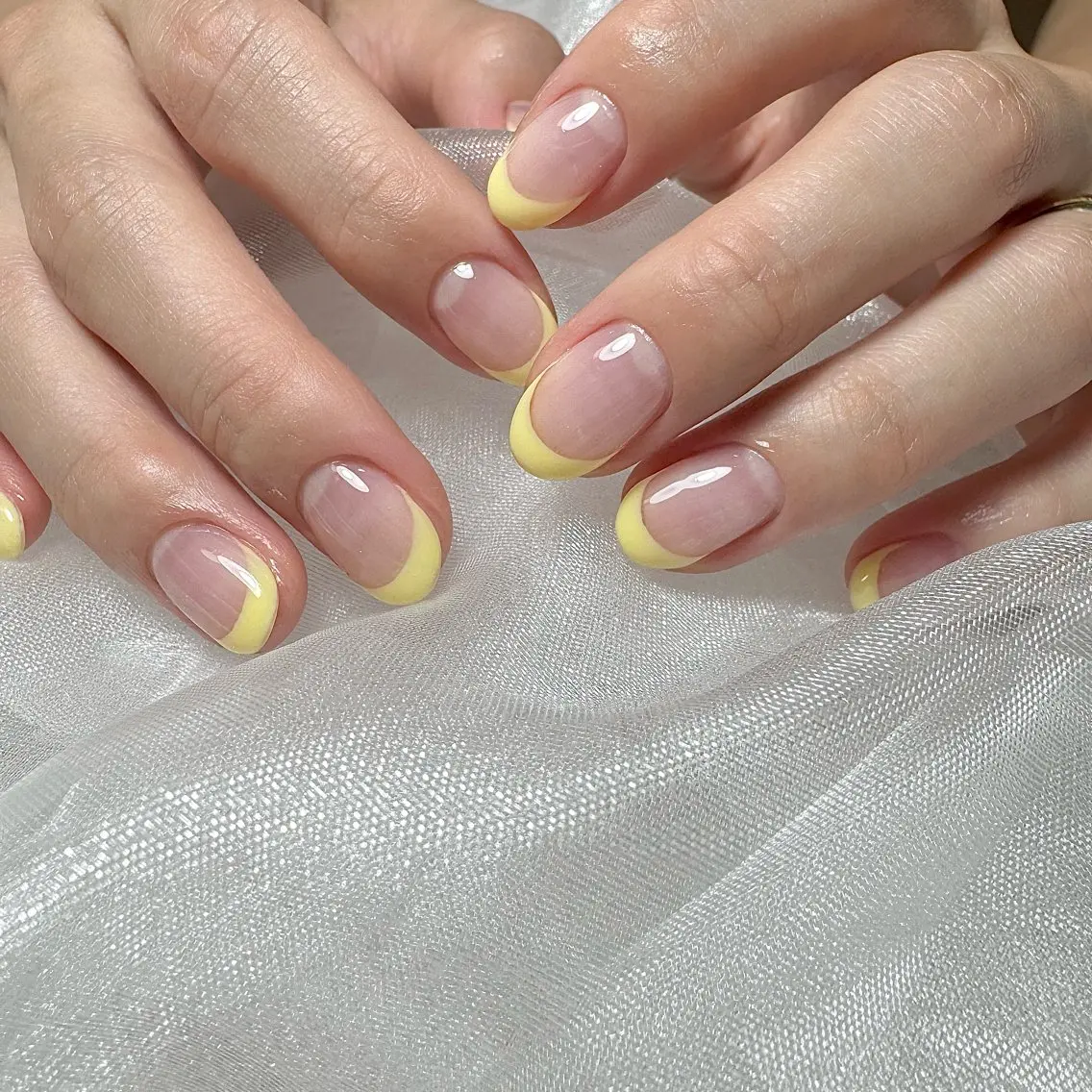 ミニモ限定価格❣️クリアベースフレンチネイル💅♡（オフケア込み）の写真