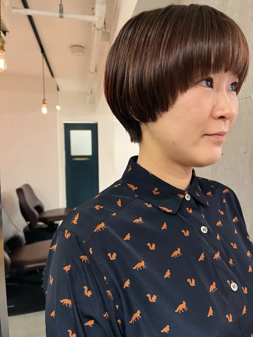 ショート ショートヘア 暖色/パーマ 🌼クニトウメイのヘアスタイル